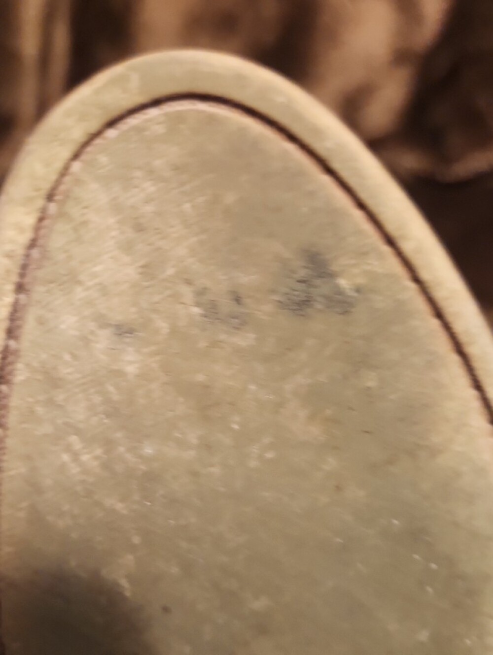 Suede Perforated Ankle Bootie By Lucky Brand Size 7.5 Womens- Tan - Picture 7 of 7